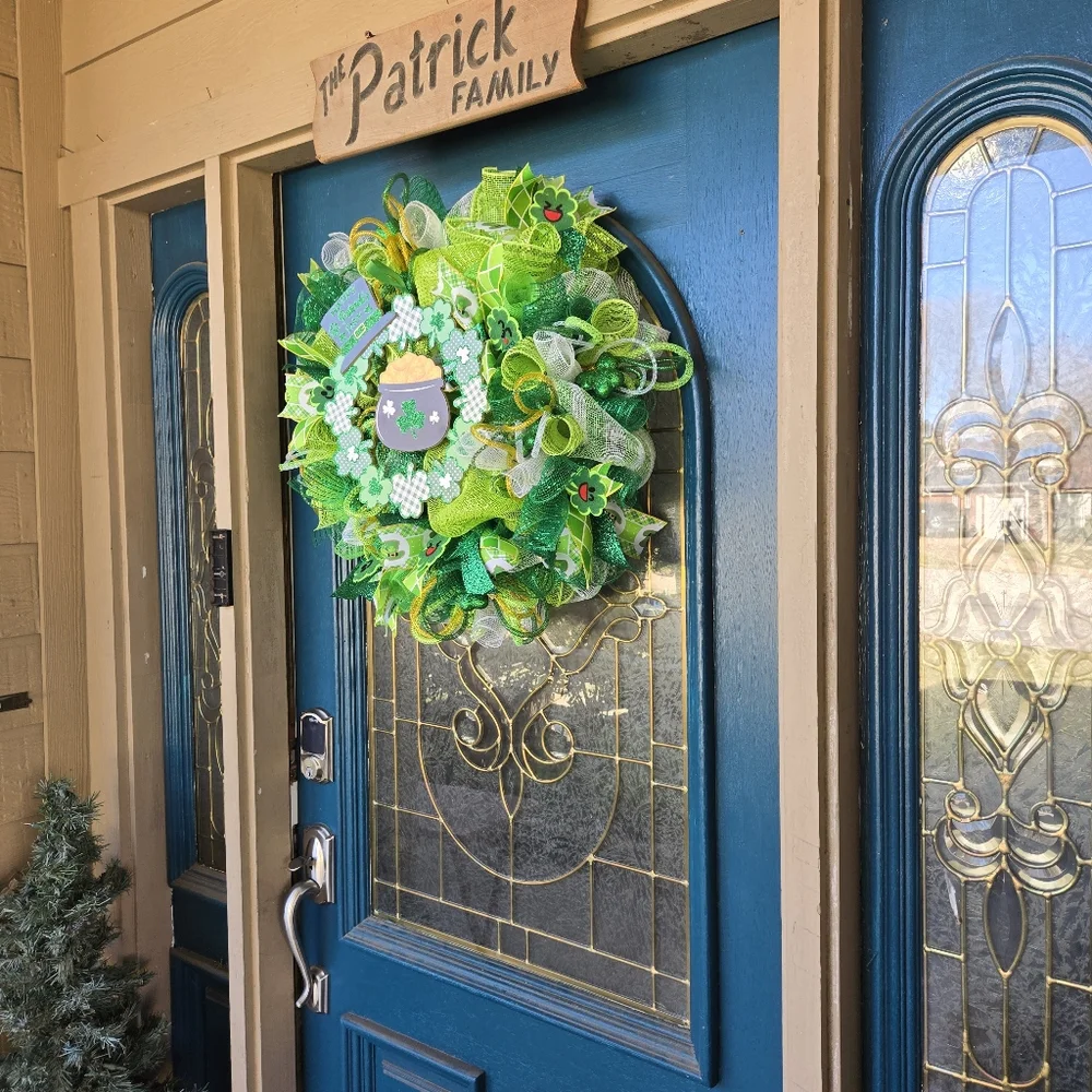 Happy St. Patrick's Day Wreath